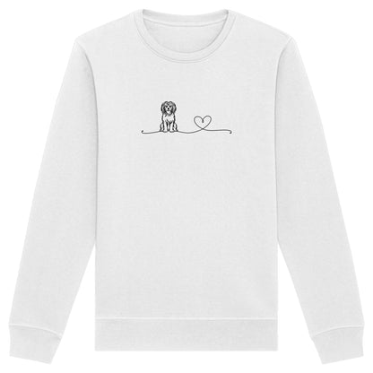 Line Art - Havaneser mit Herz - Organic Basic Unisex Sweatshirt