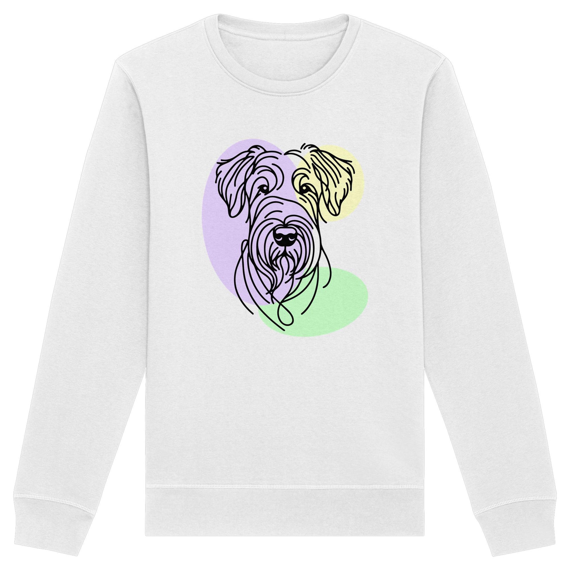 Line Art - Süßer Irish Terrier - Organic Basic Unisex Sweatshirt