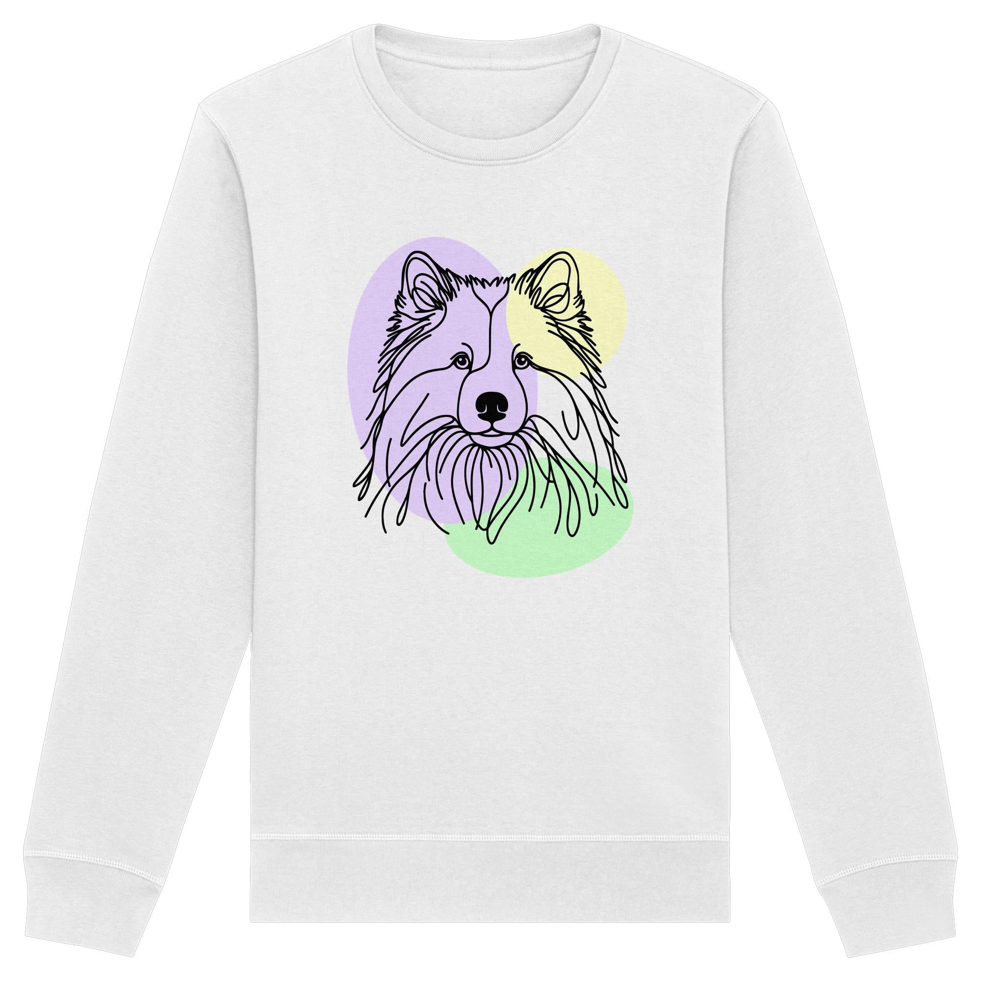 Line Art - Süßer Eurasier - Organic Basic Unisex Sweatshirt