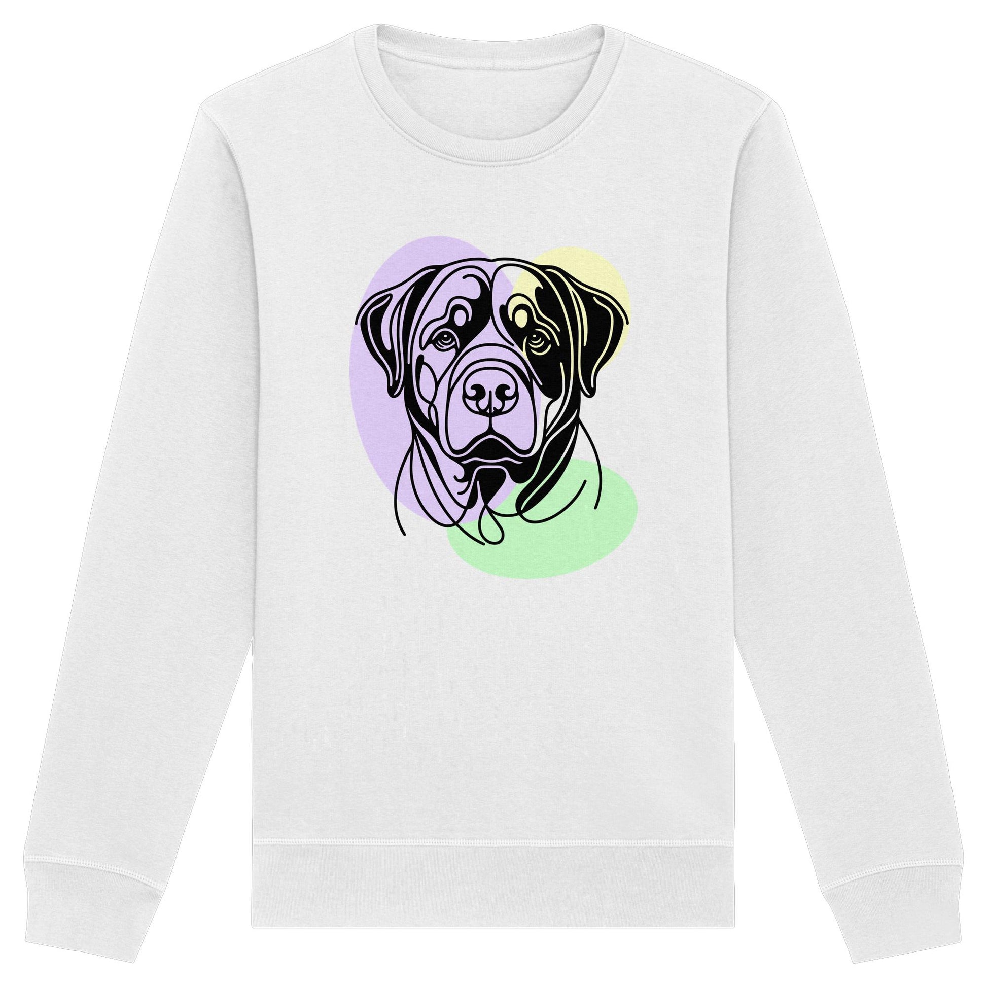 Line Art - Süßer Rottweiler - Organic Basic Unisex Sweatshirt