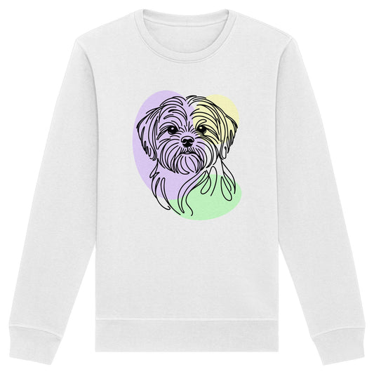 Line Art - Süßer Shih Tzu - Organic Basic Unisex Sweatshirt