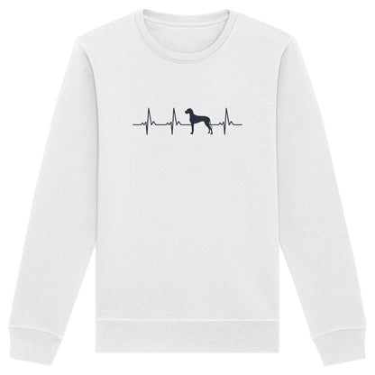 Herzschlag Deutsche Dogge - Organic Basic Unisex Sweatshirt