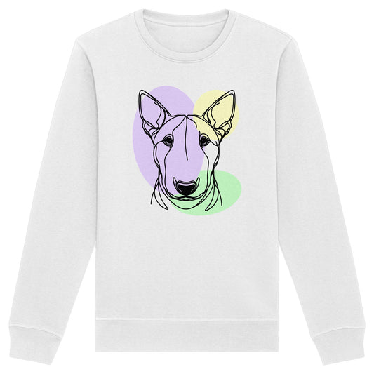 Line Art - Süßer Bullterrier - Organic Basic Unisex Sweatshirt