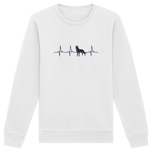 Herzschlag Wolfhund - Organic Basic Unisex Sweatshirt