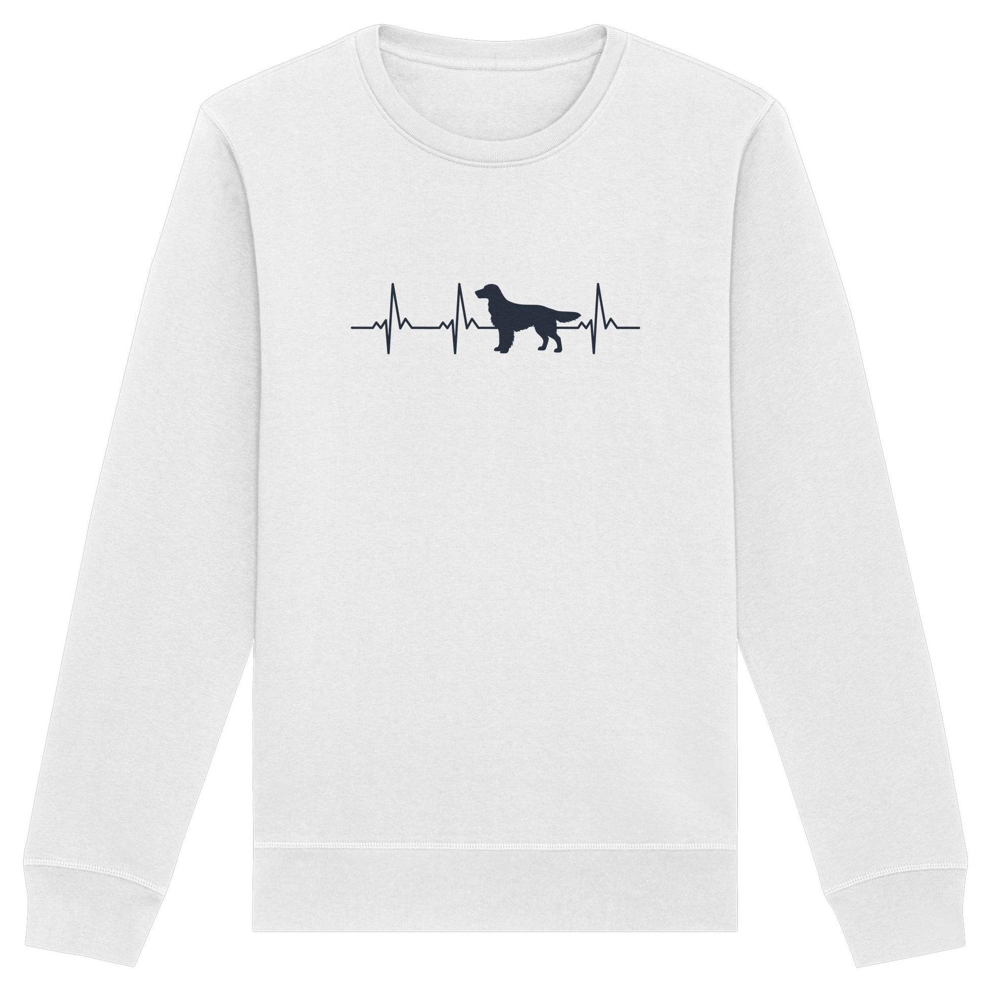Herzschlag Flat Coated Retriever - Organic Basic Unisex Sweatshirt