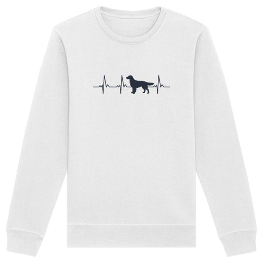 Herzschlag Flat Coated Retriever - Organic Basic Unisex Sweatshirt