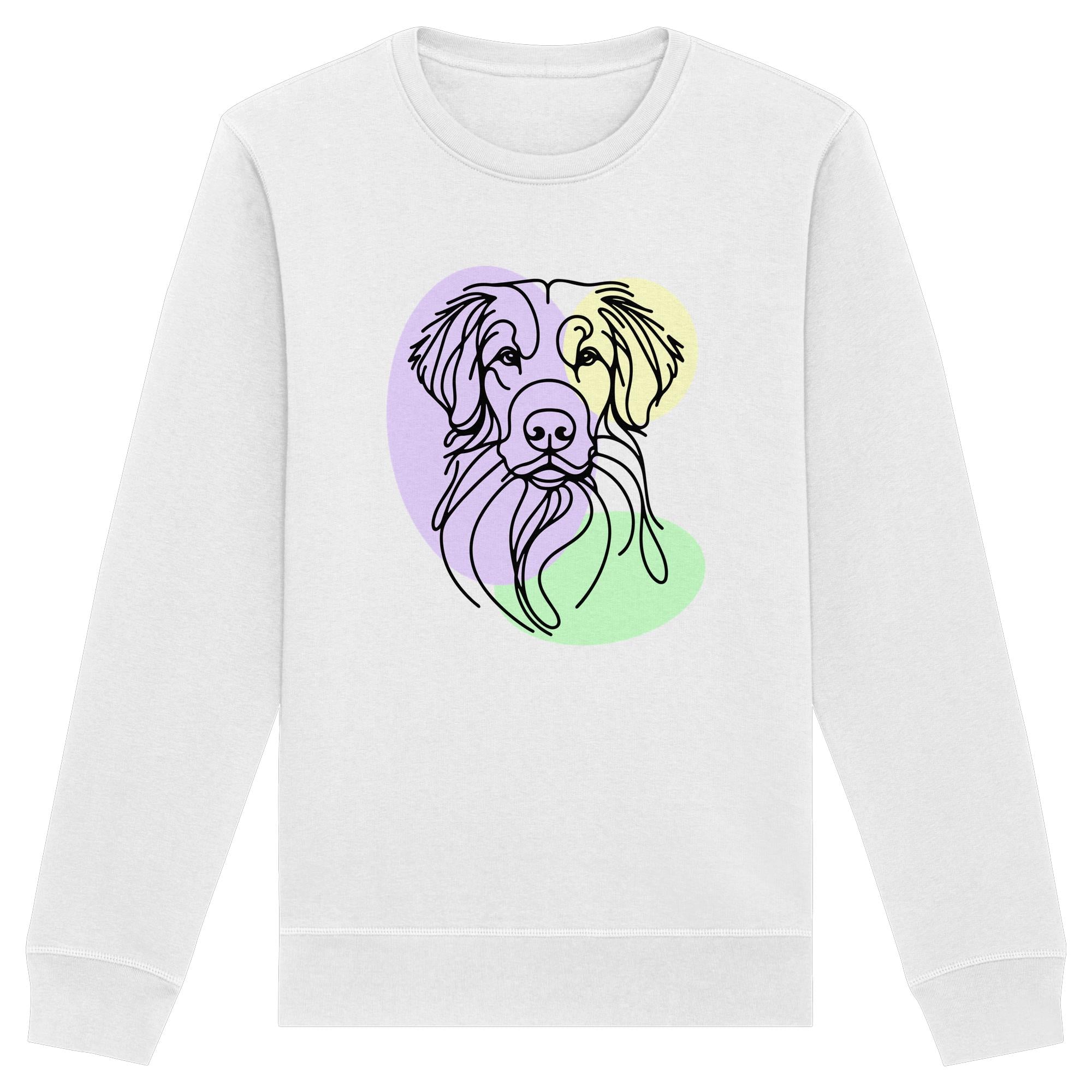 Line Art - Süßer Nova Scotia Duck Tolling Retriever - Organic Basic Unisex Sweatshirt