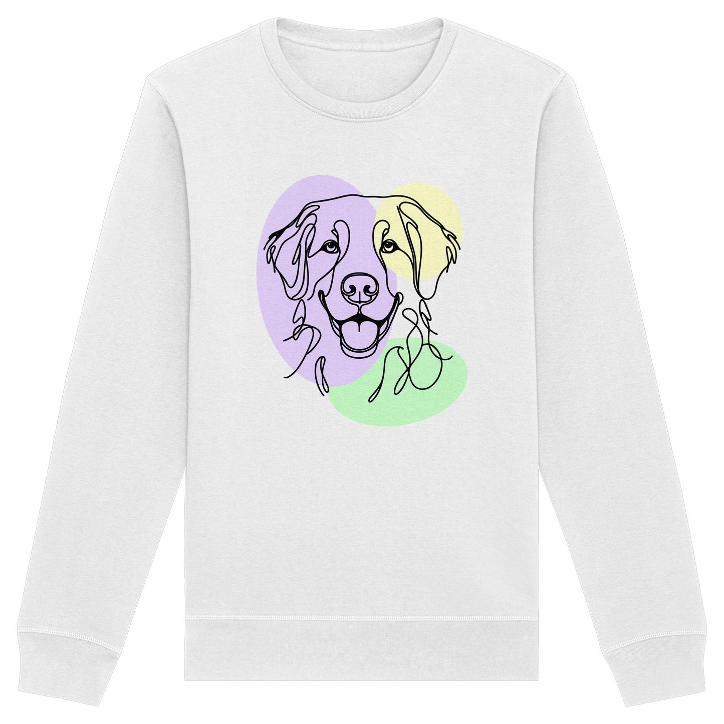 Line Art - Süßer Golden Retriever - Organic Basic Unisex Sweatshirt