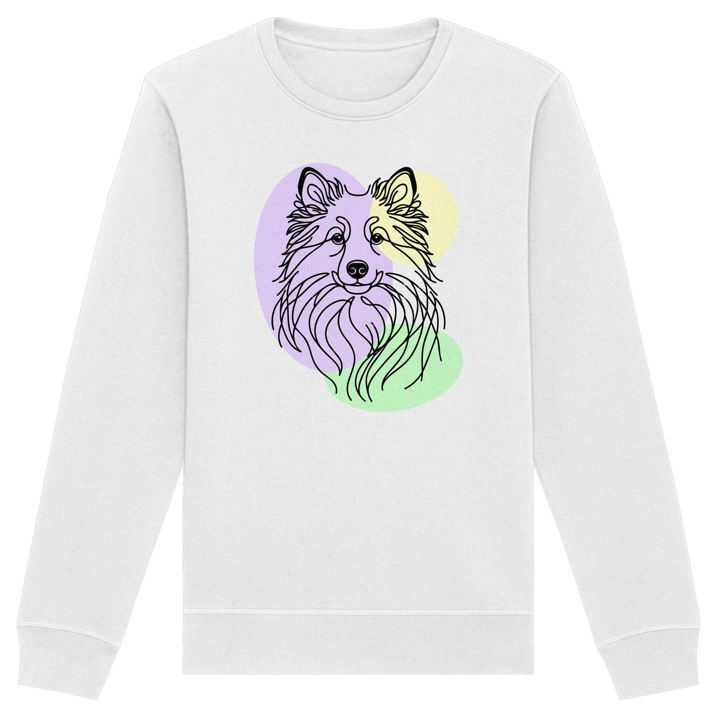 Line Art - Süßer Islandhund - Organic Basic Unisex Sweatshirt