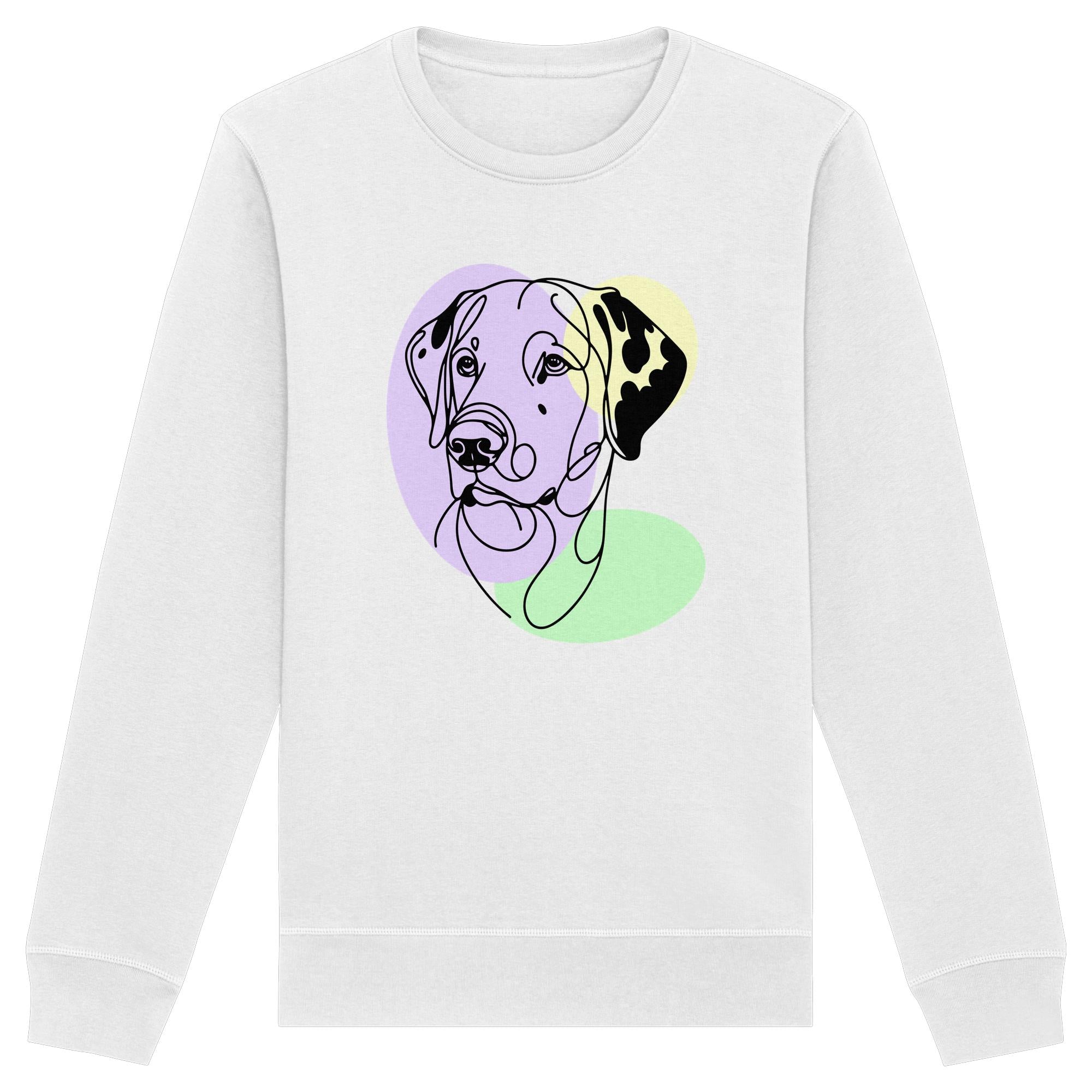 Line Art - Süßer Dalmatiner - Organic Basic Unisex Sweatshirt