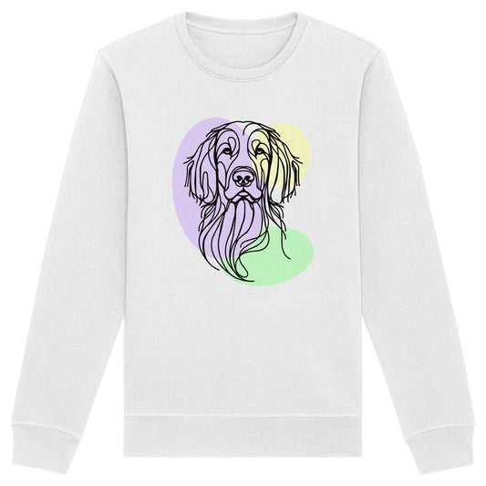 Line Art - Süßer Irish Setter - Organic Basic Unisex Sweatshirt