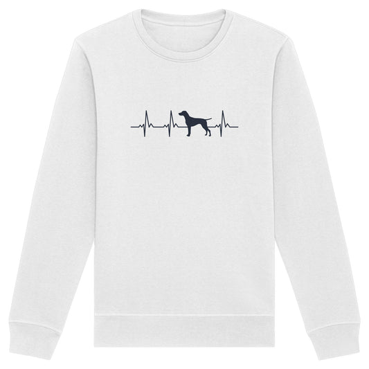 Herzschlag Deutsch Kurzhaar - Organic Basic Unisex Sweatshirt