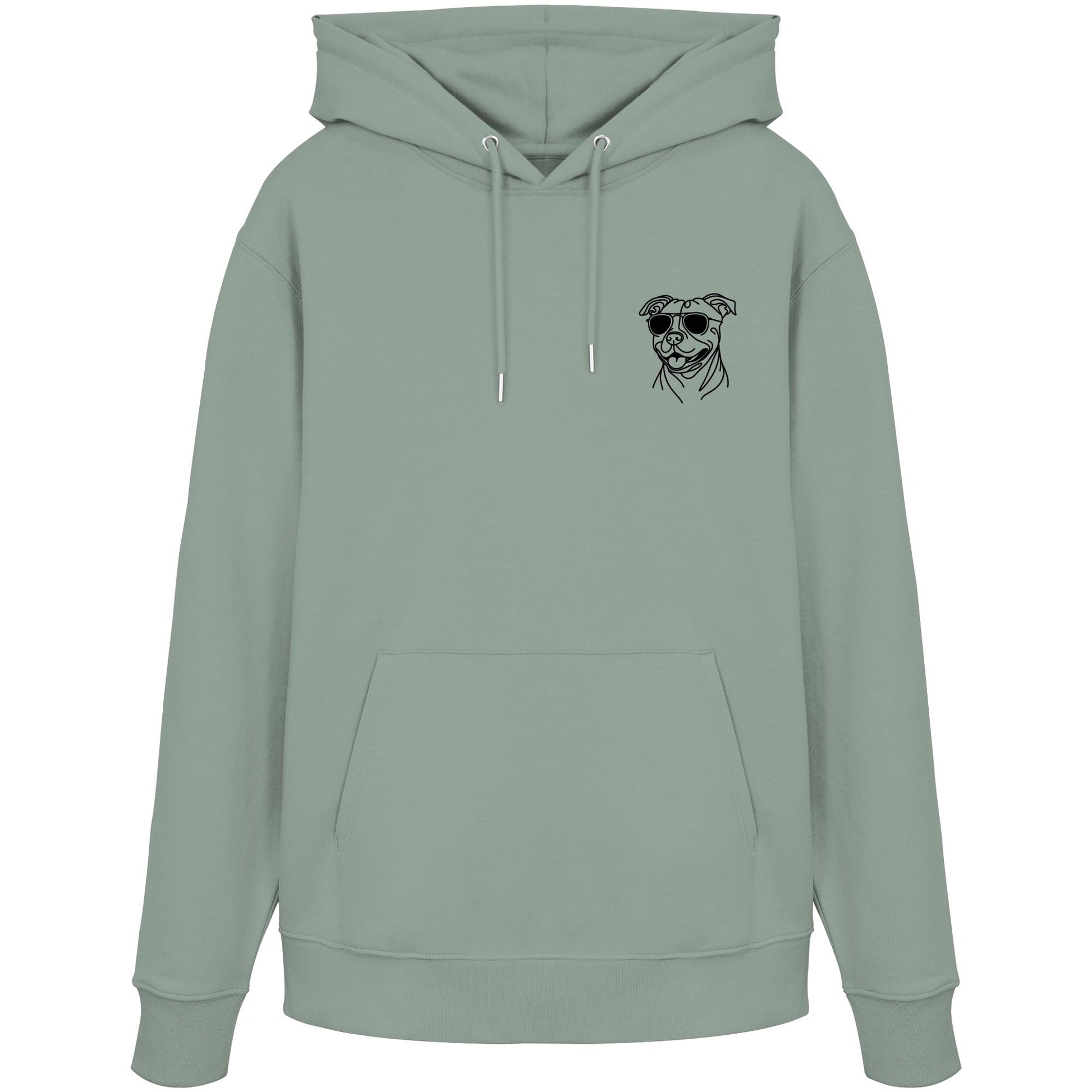Line Art - Cooler Staffordshire Bullterrier - Organic Hoodie