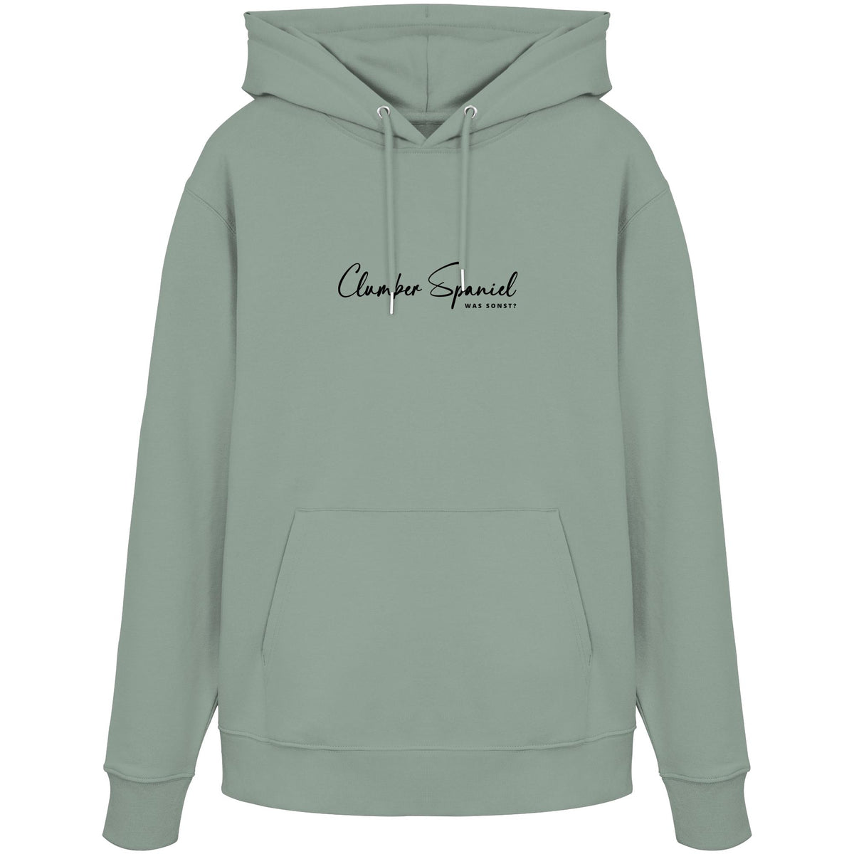 Was sonst? Clumber Spaniel - Organic Hoodie