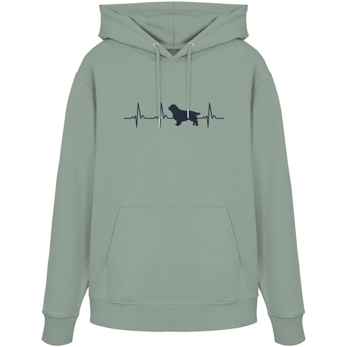 Herzschlag Clumber Spaniel - Organic Hoodie