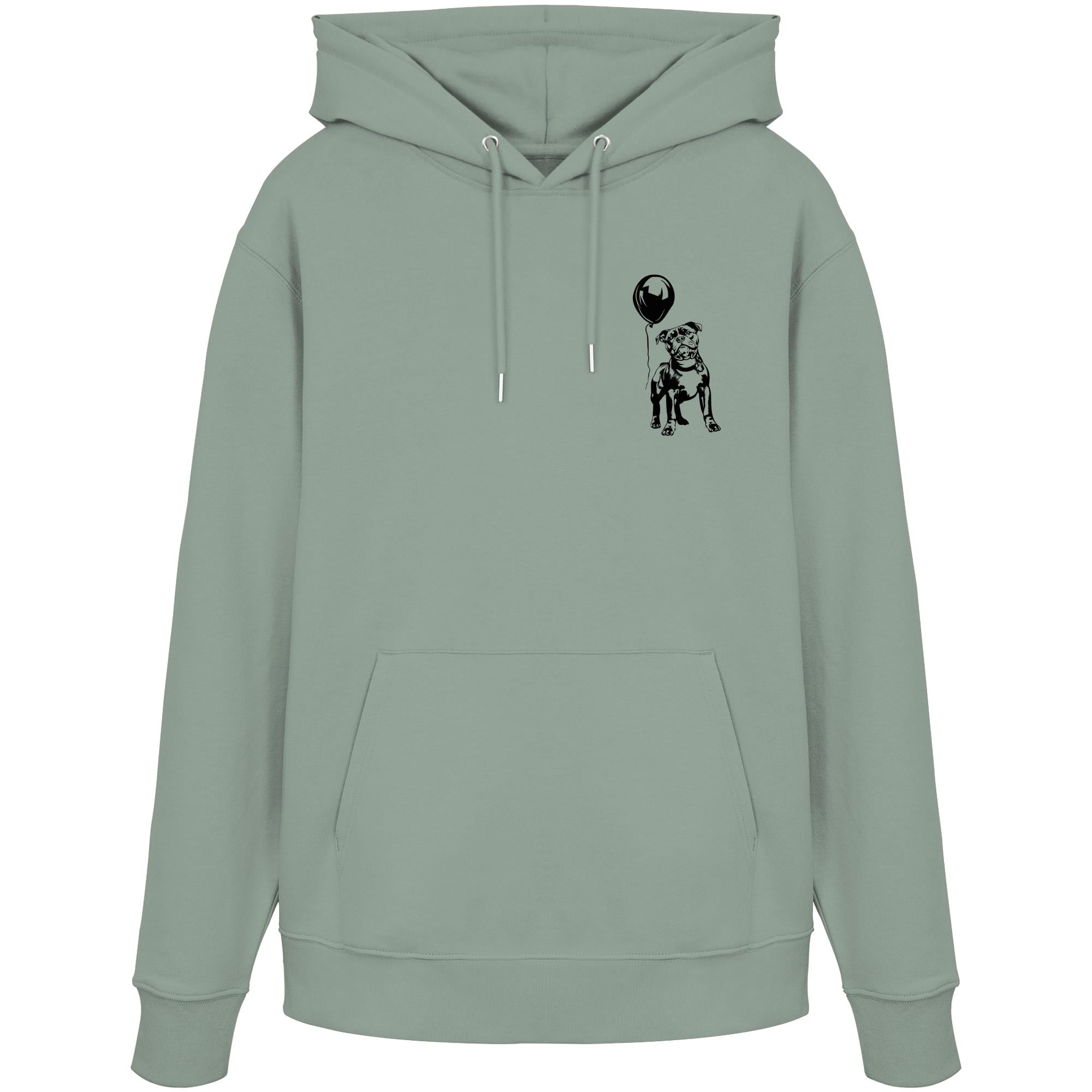 Ballon Staffordshire Bullterrier - Organic Hoodie