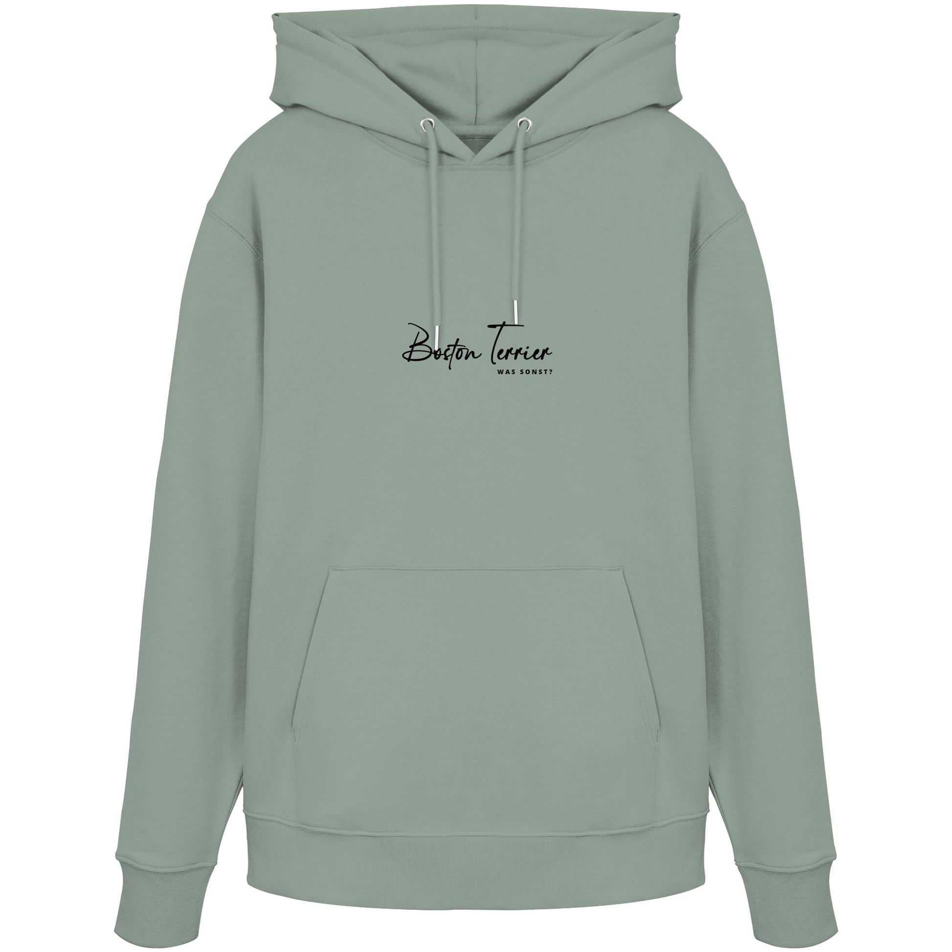 Was sonst? Boston Terrier - Organic Hoodie