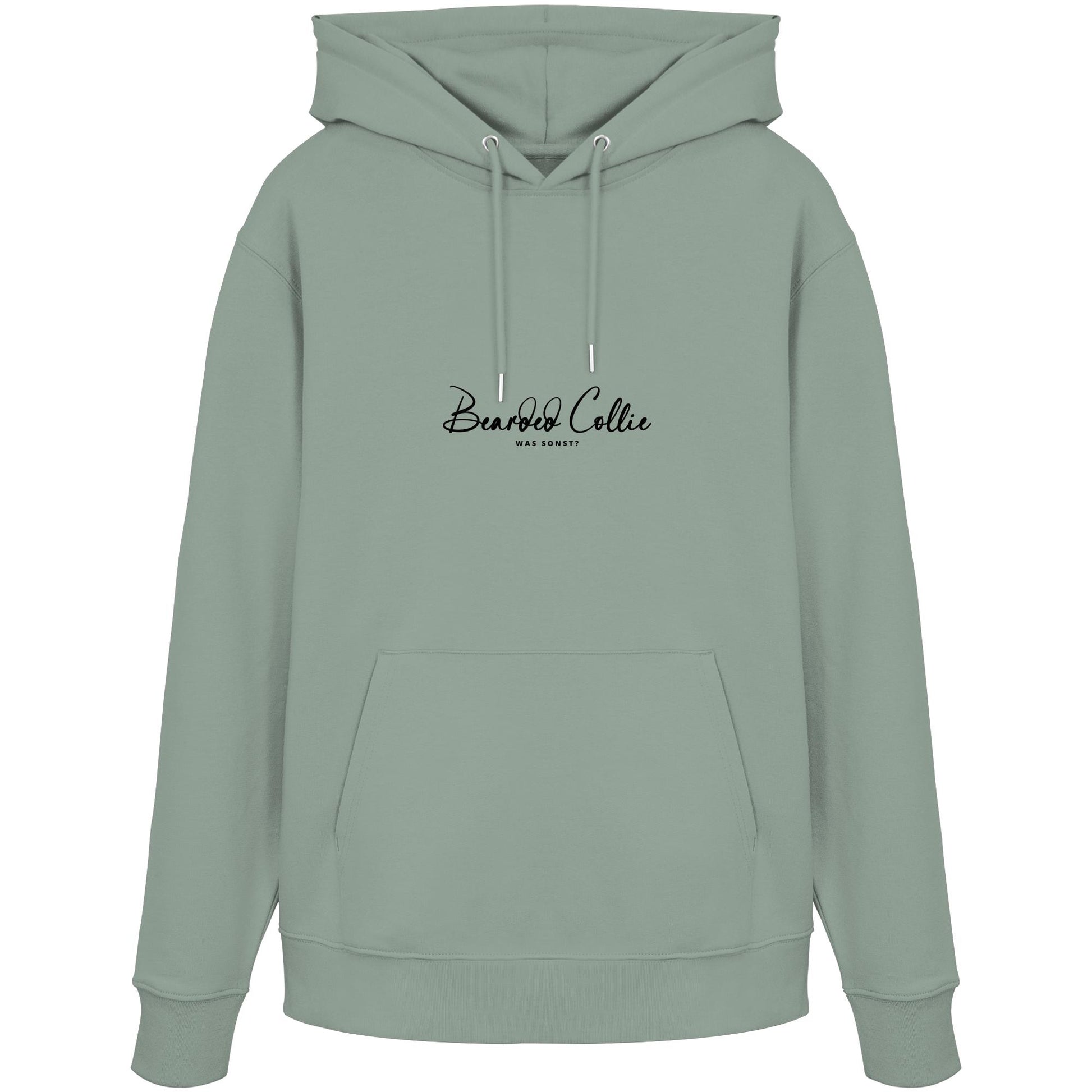 Was sonst? Bearded Collie - Organic Hoodie