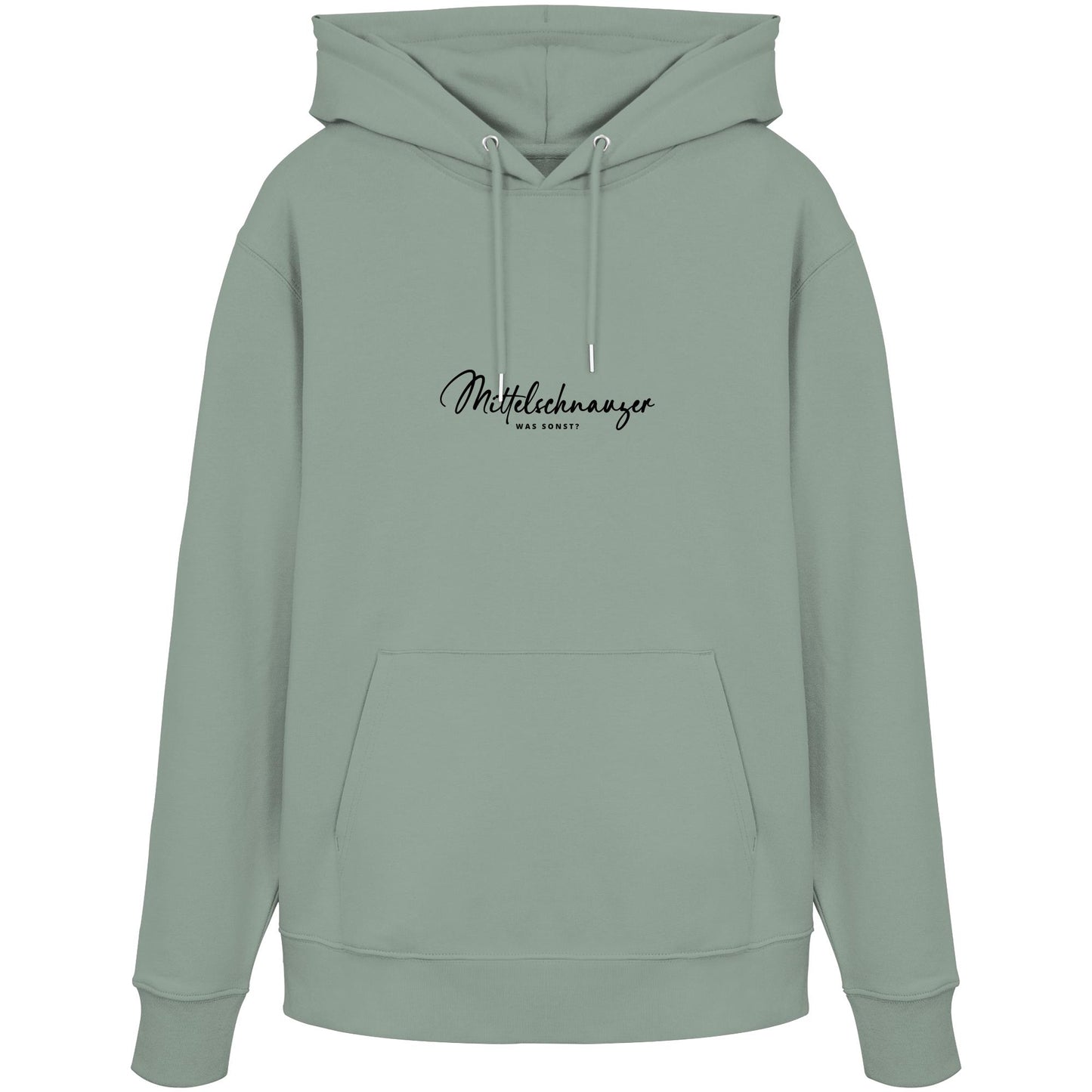 Was sonst? Mittelschnauzer - Organic Hoodie