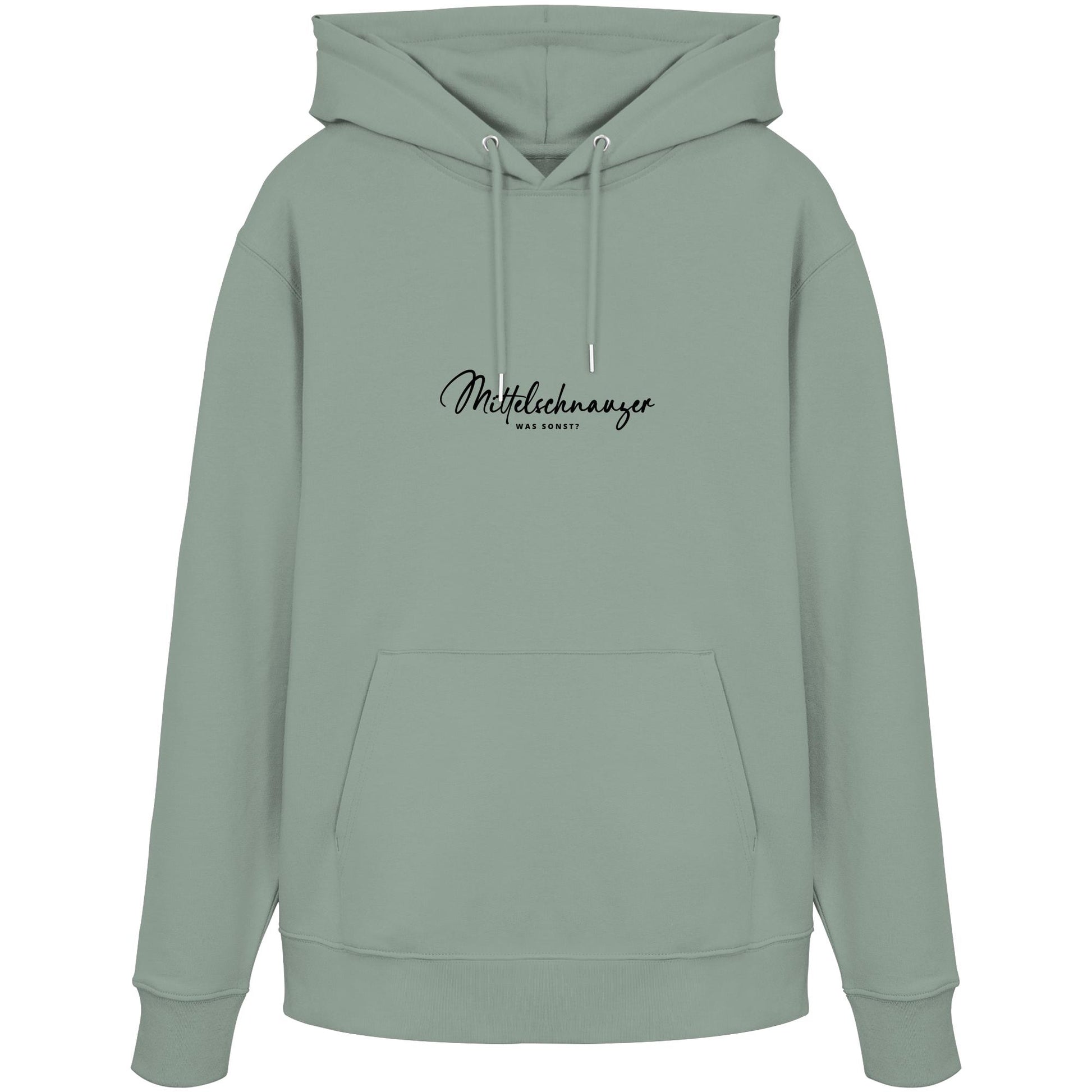 Was sonst? Mittelschnauzer - Organic Hoodie