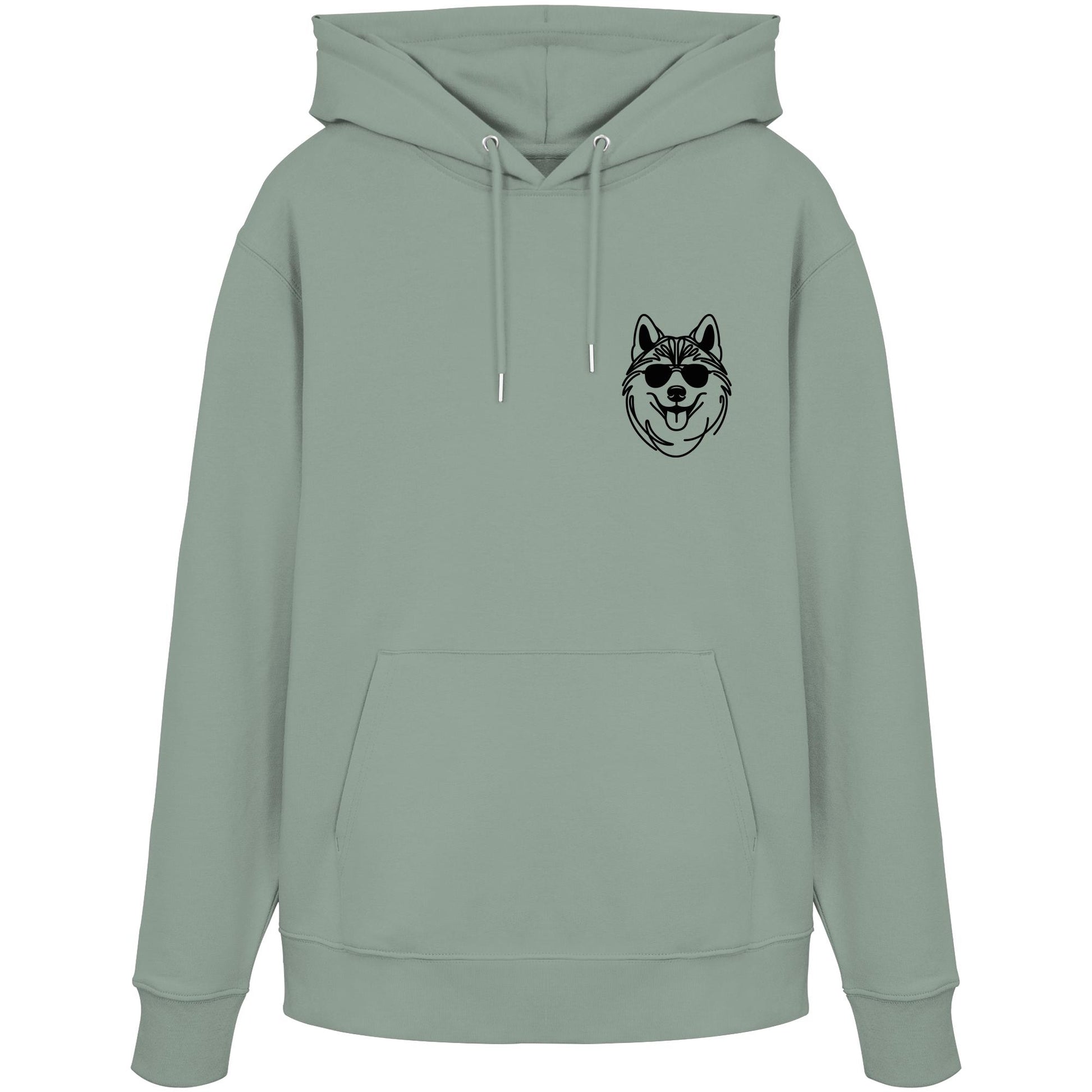 Line Art - Cooler Husky - Organic Hoodie