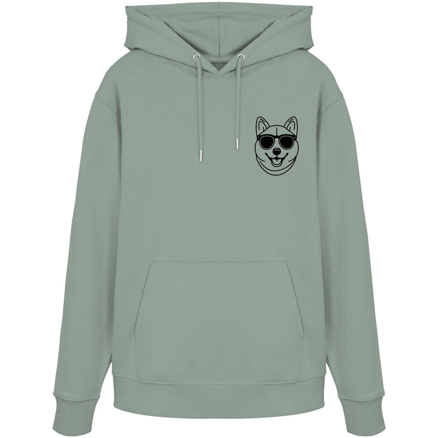Line Art - Cooler Shiba Inu - Organic Hoodie
