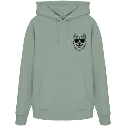 Line Art - Cooler Shiba Inu - Organic Hoodie