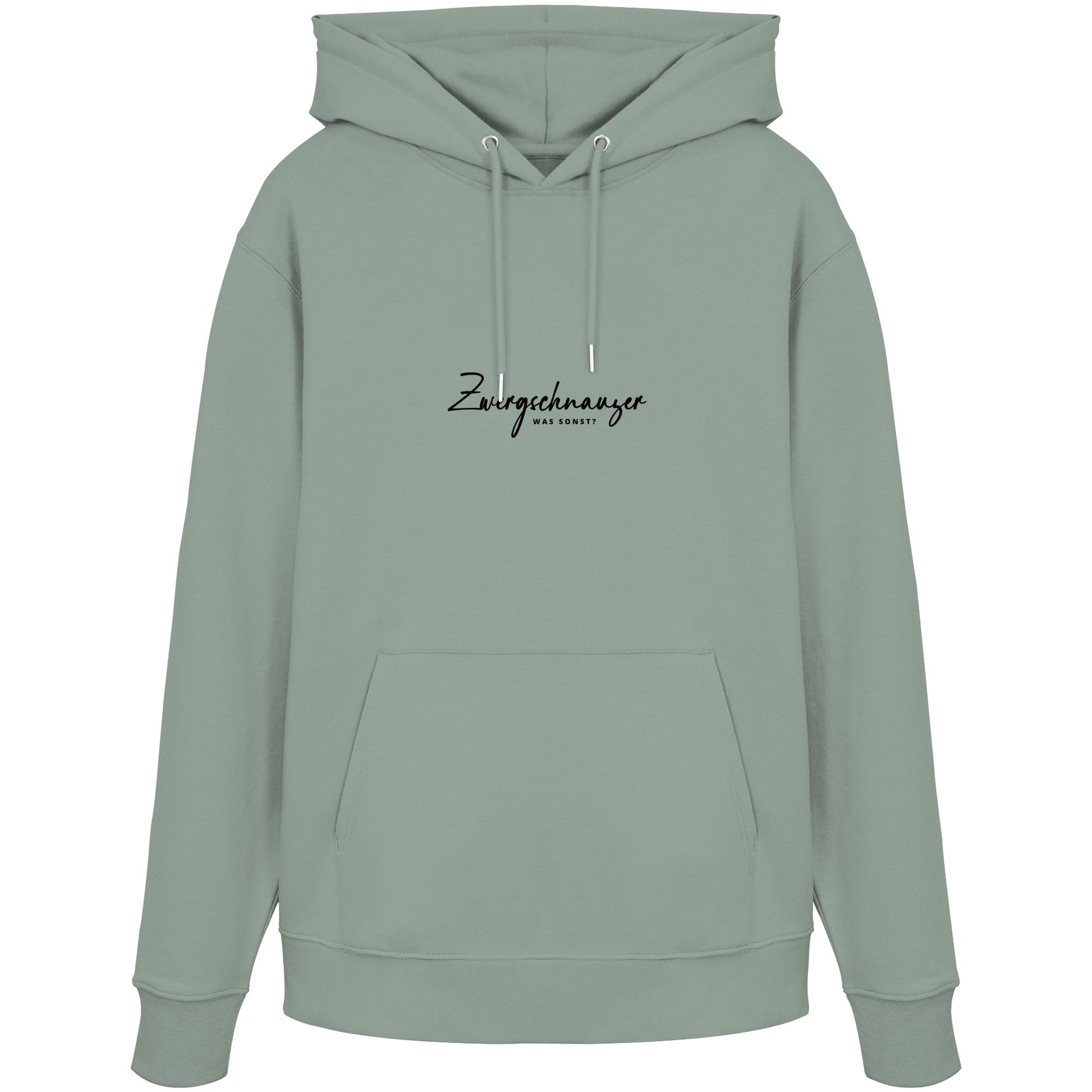 Was sonst? Zwergschnauzer - Organic Hoodie