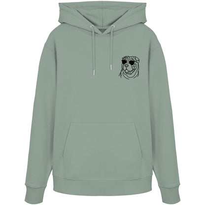 Line Art - Cooler Shar-Pei - Organic Hoodie