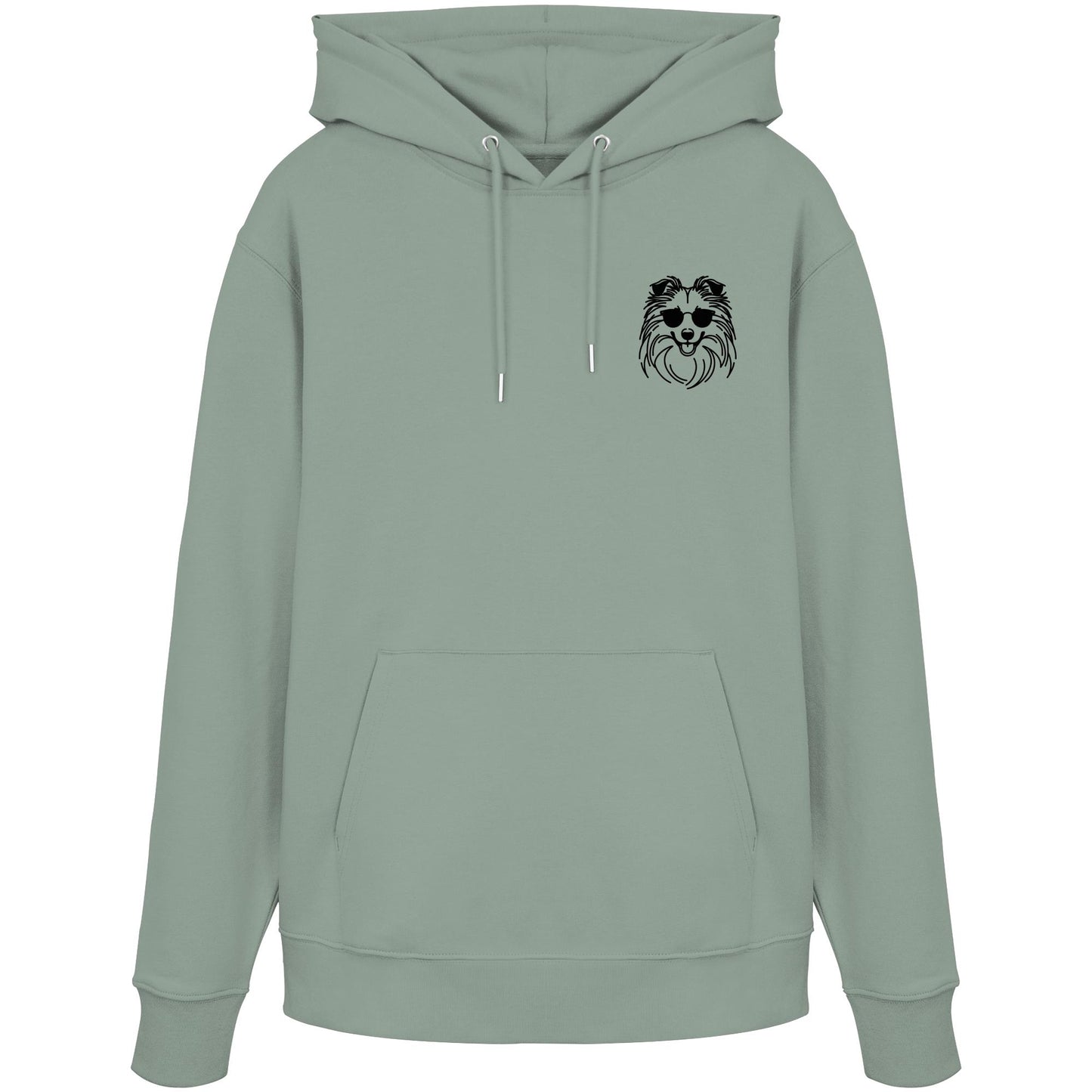 Line Art - Cooler Shetland Sheepdog - Organic Hoodie