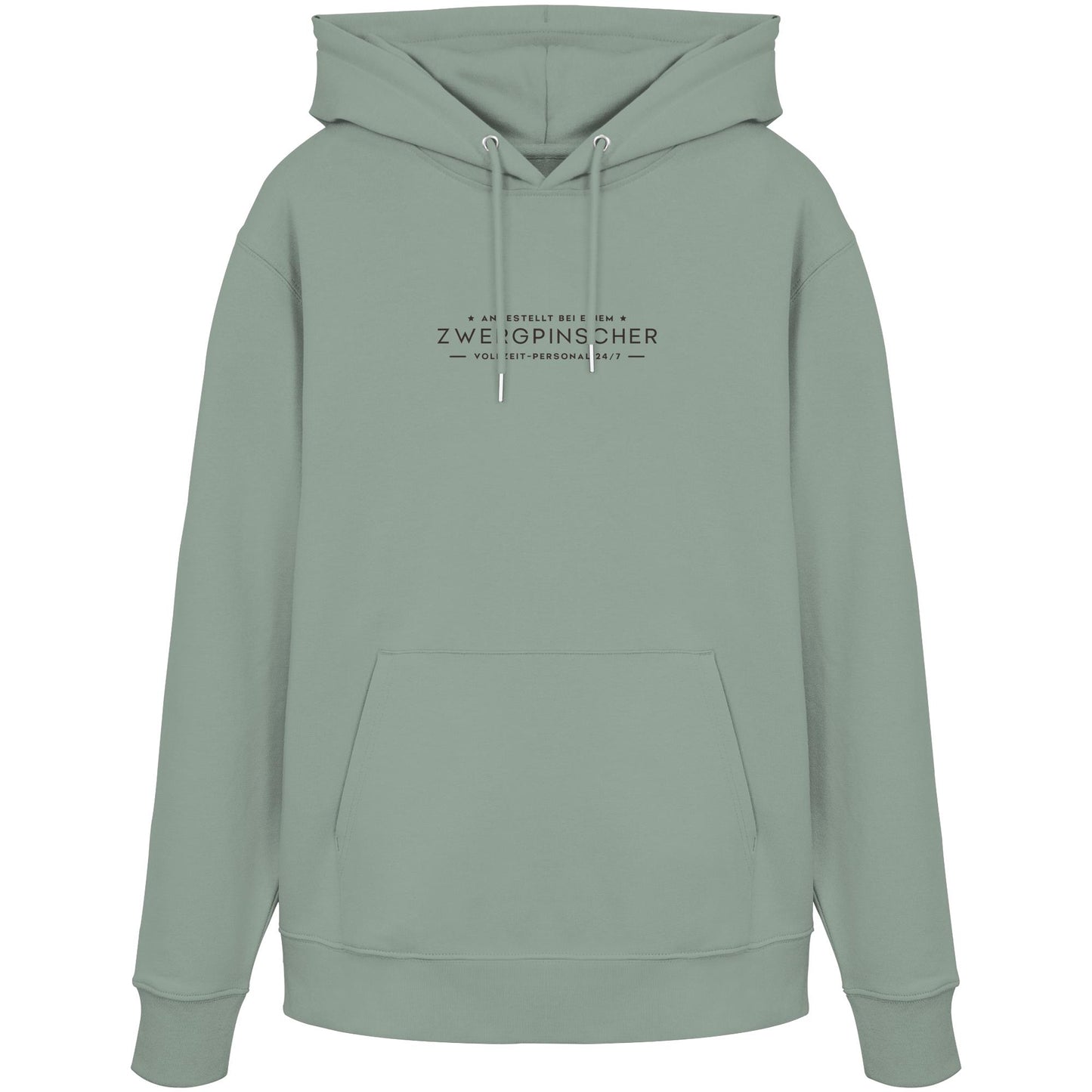 Vollzeit-Personal - Zwergpinscher - Organic Hoodie