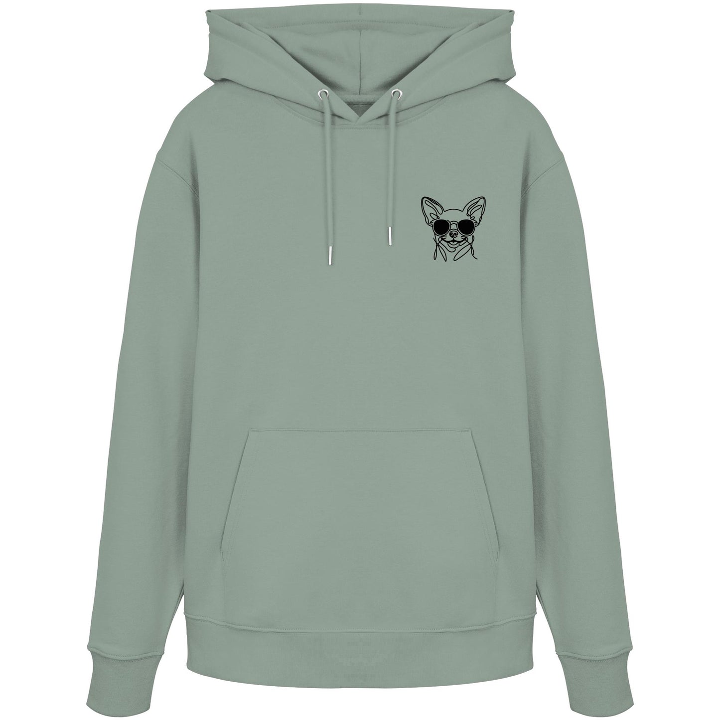 Line Art - Cooler Chihuahua (Kurzhaar) - Organic Hoodie