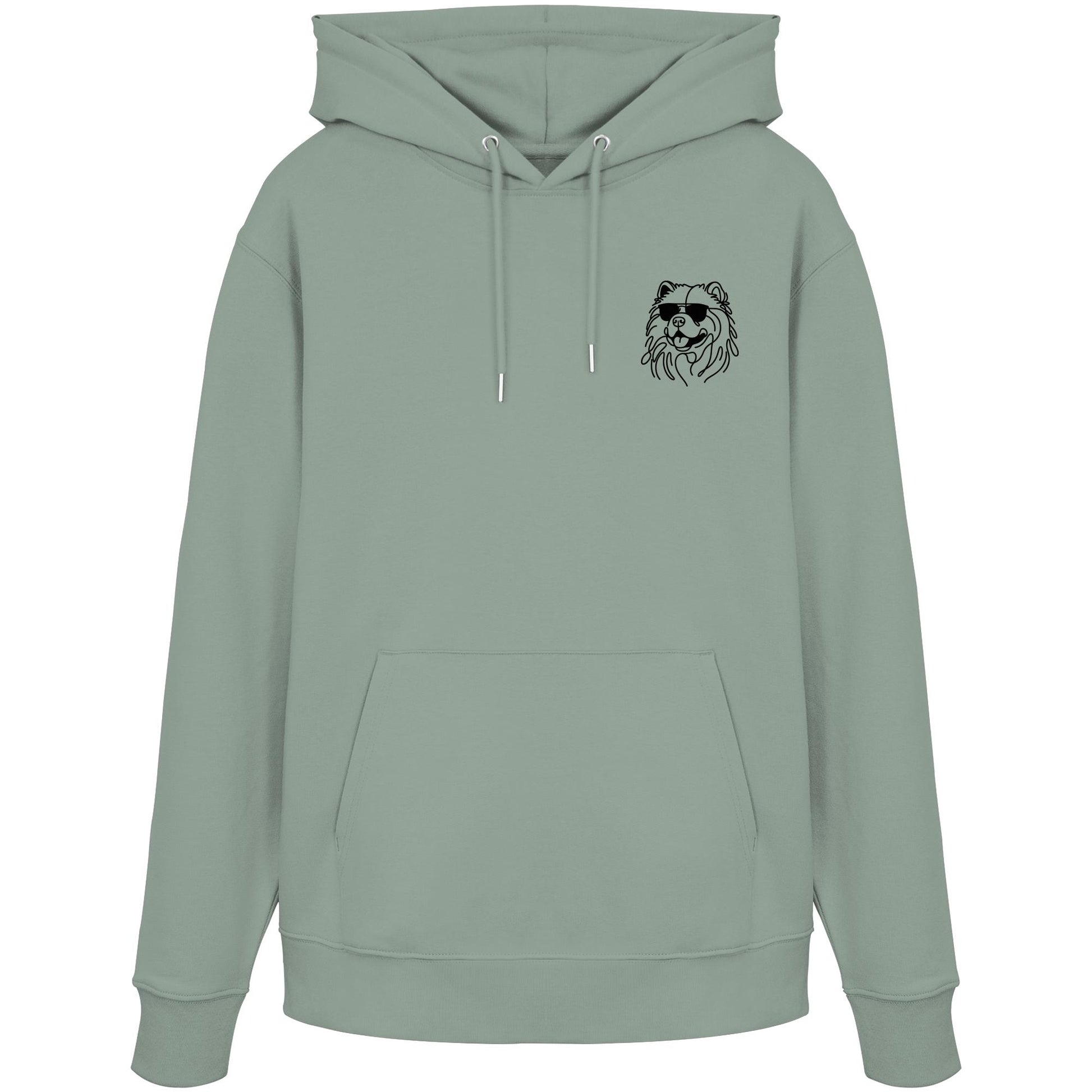 Line Art - Cooler Chow Chow - Organic Hoodie