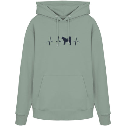 Herzschlag Akita - Organic Hoodie