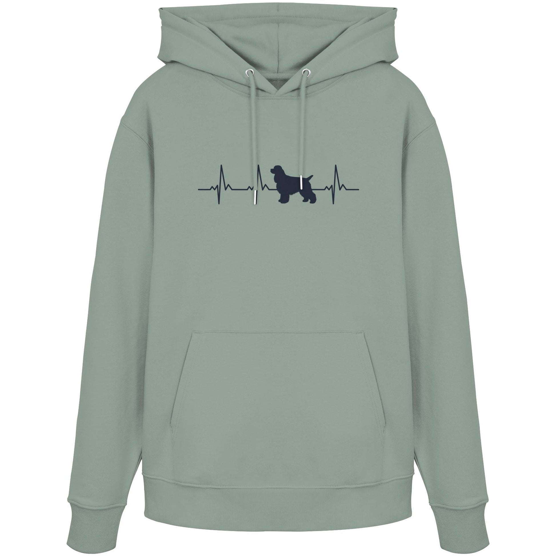 Herzschlag American Cocker Spaniel - Organic Hoodie