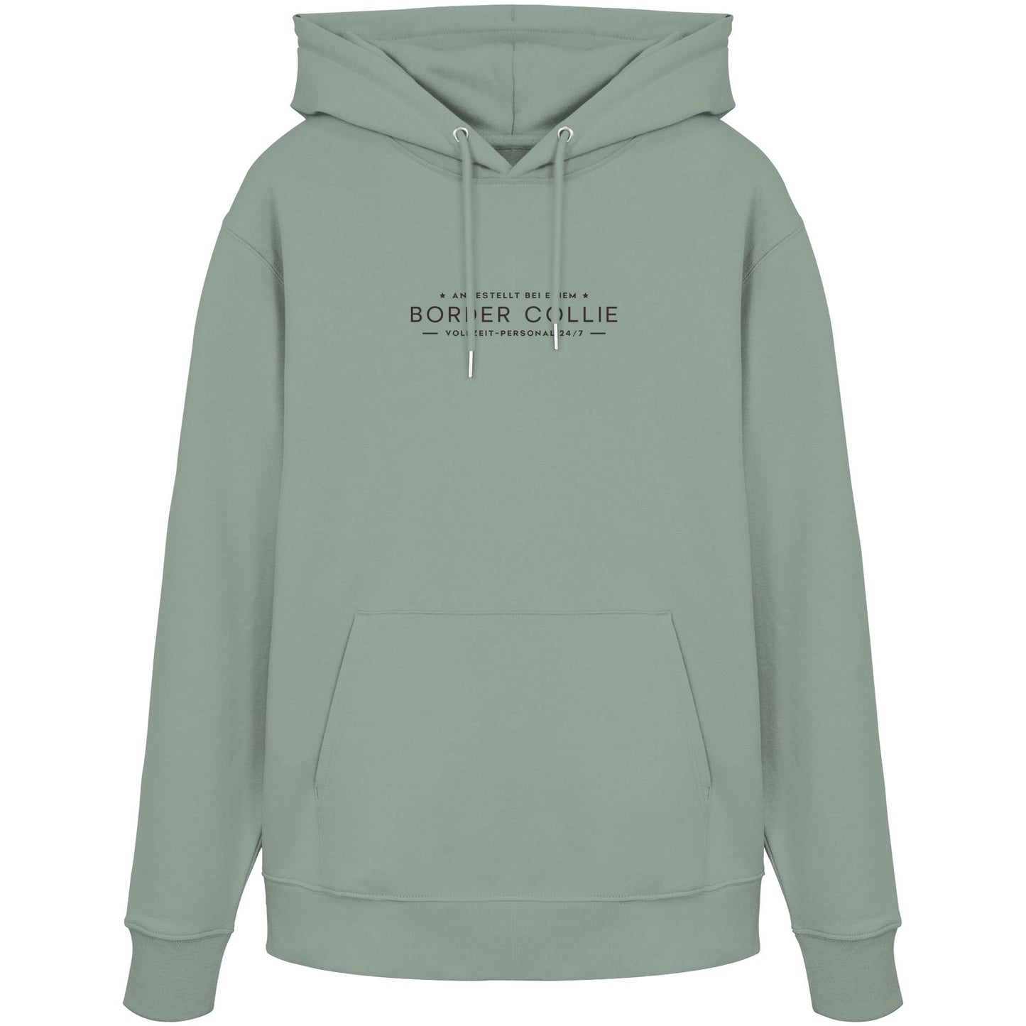 Vollzeit-Personal - Border Collie - Organic Hoodie