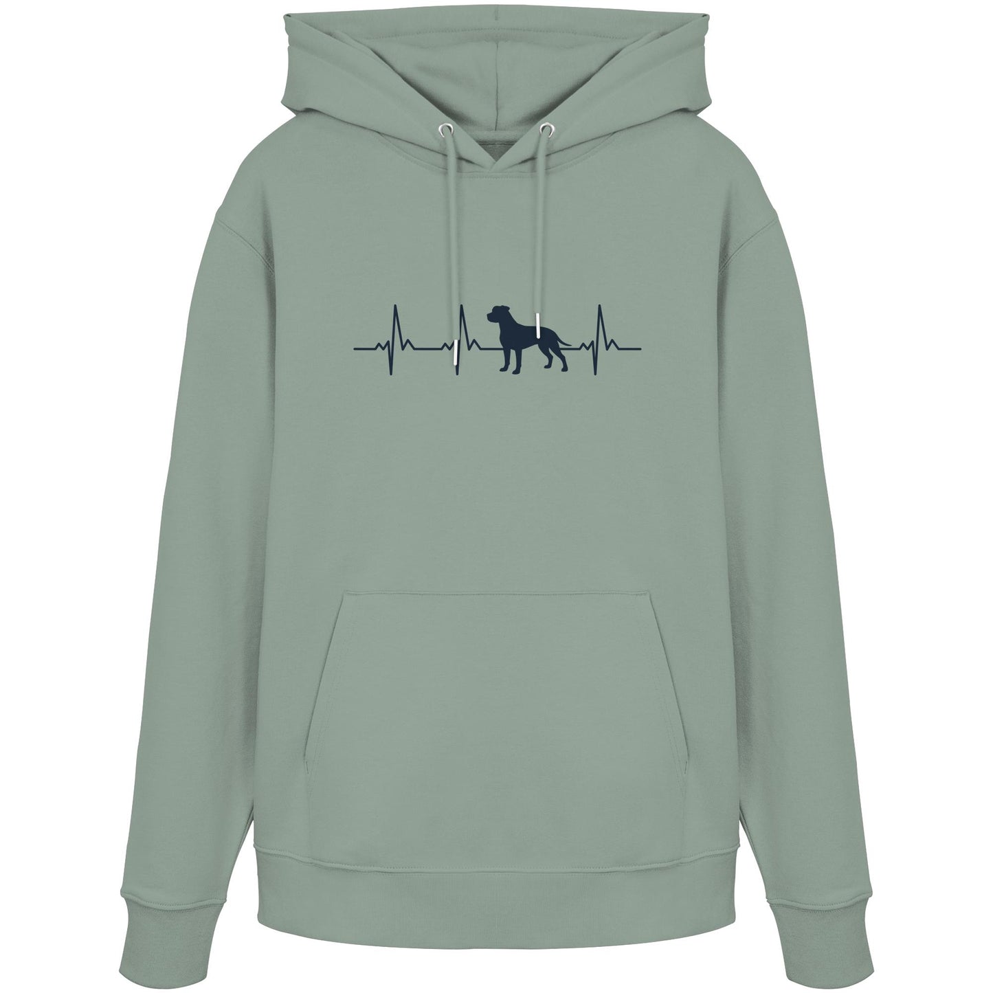 Herzschlag American Staffordshire Terrier - Organic Hoodie