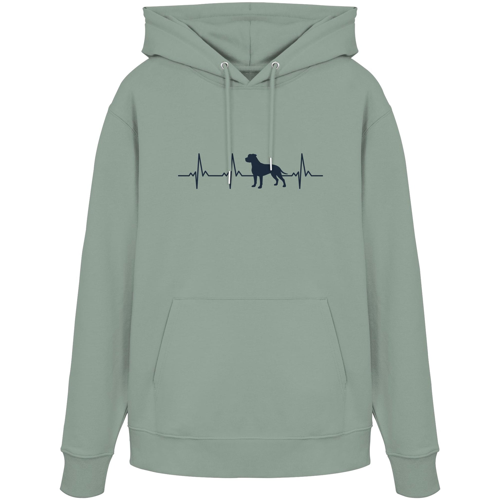 Herzschlag American Staffordshire Terrier - Organic Hoodie