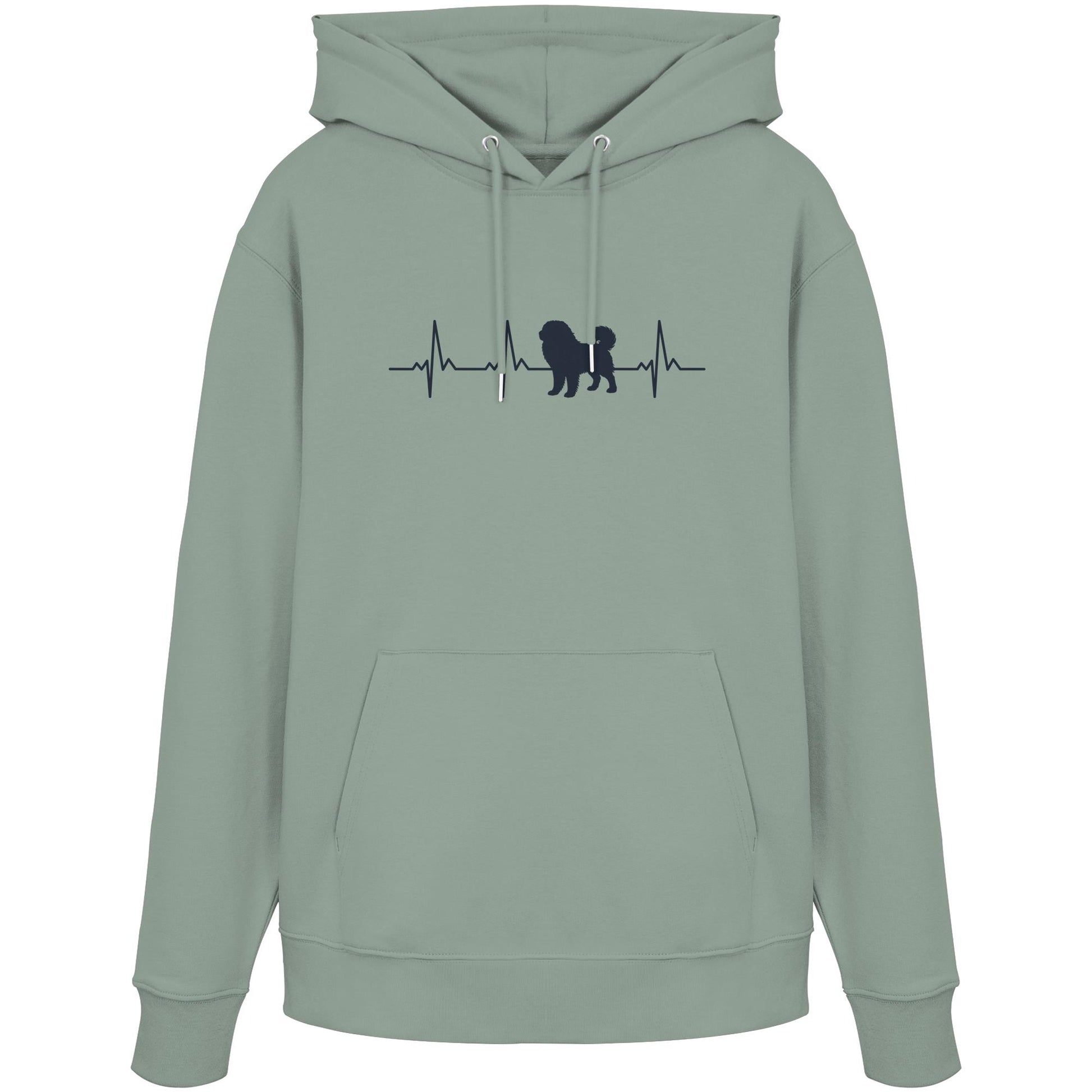 Herzschlag Tibetdogge - Organic Hoodie