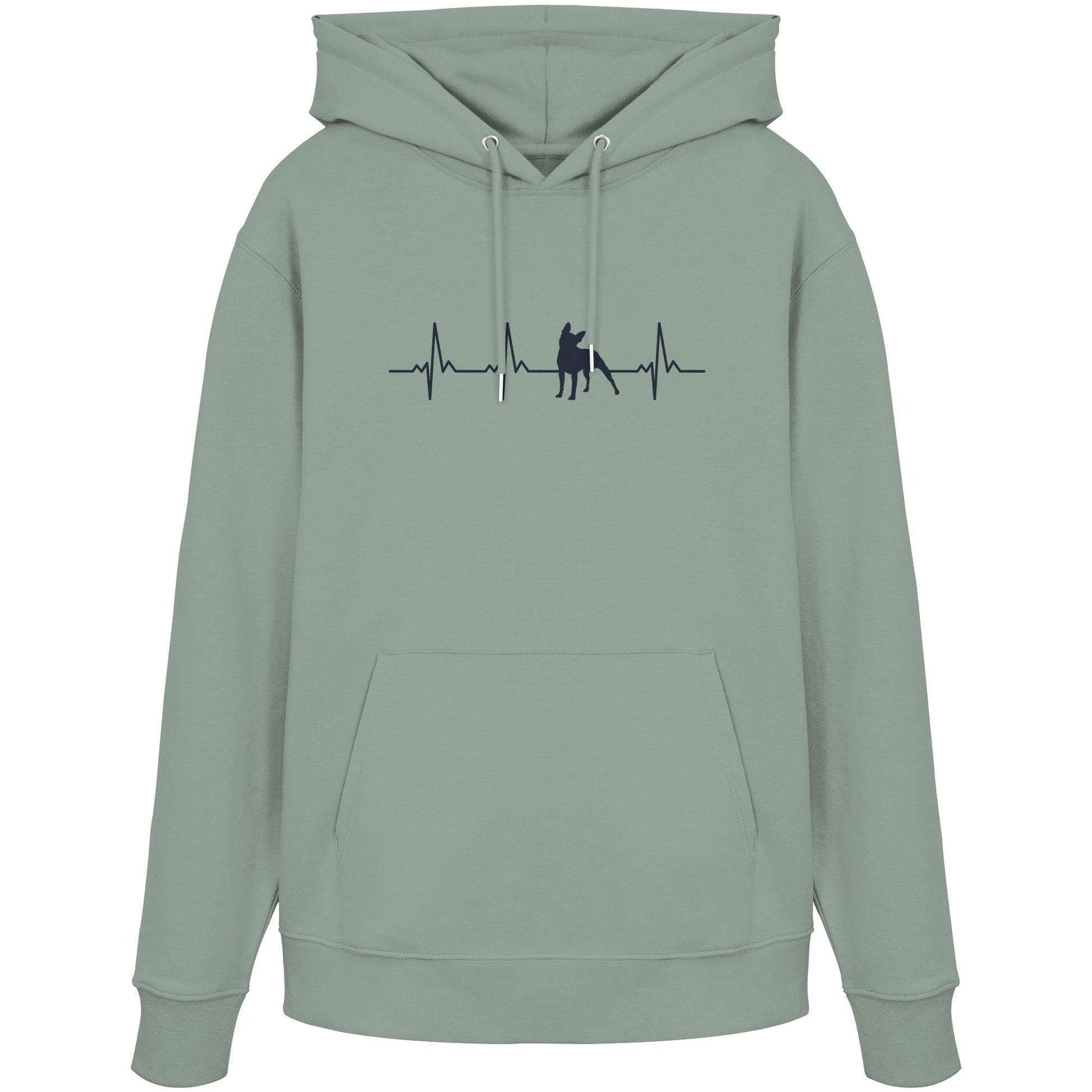 Herzschlag Boston Terrier - Organic Hoodie