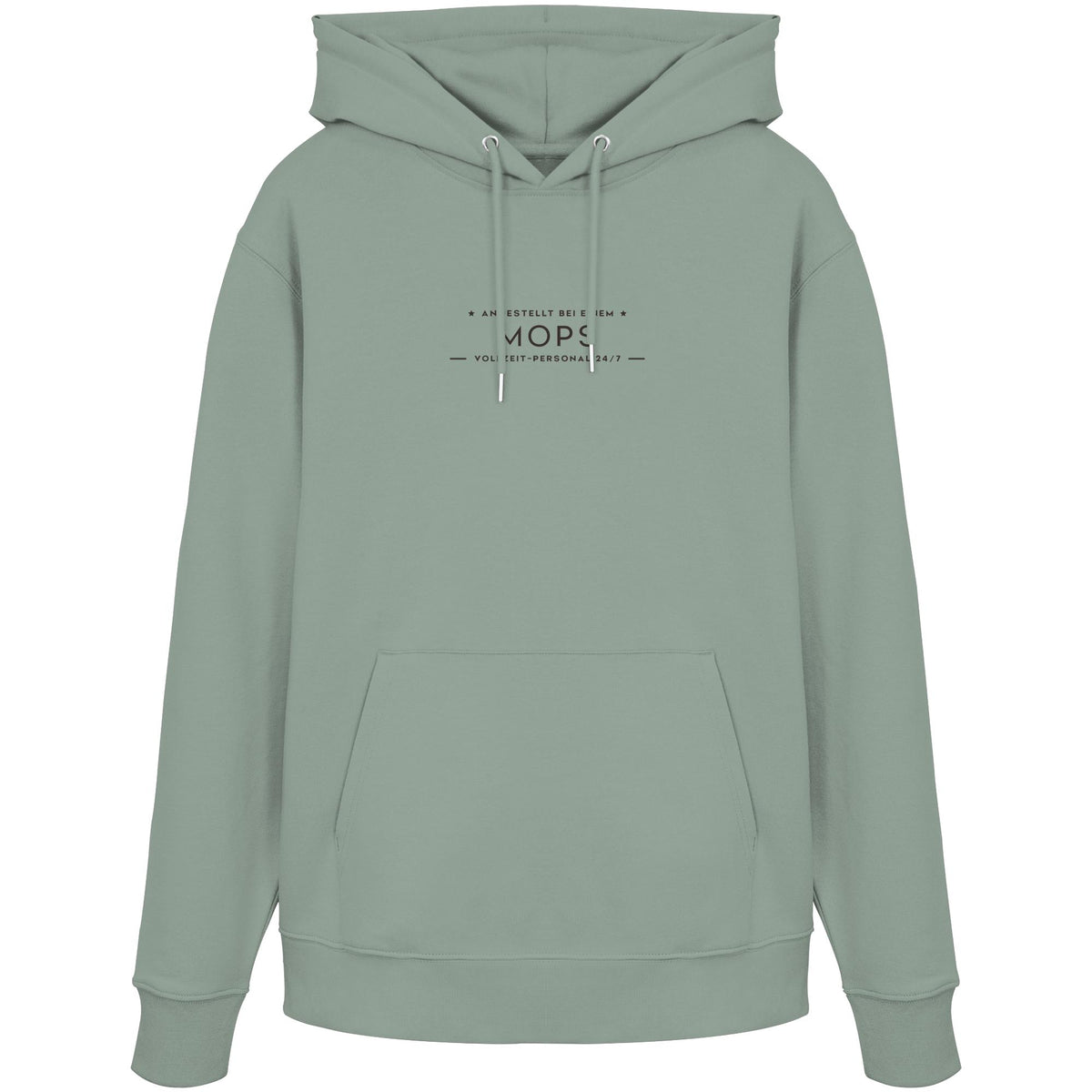 Vollzeit-Personal - Mops - Organic Hoodie