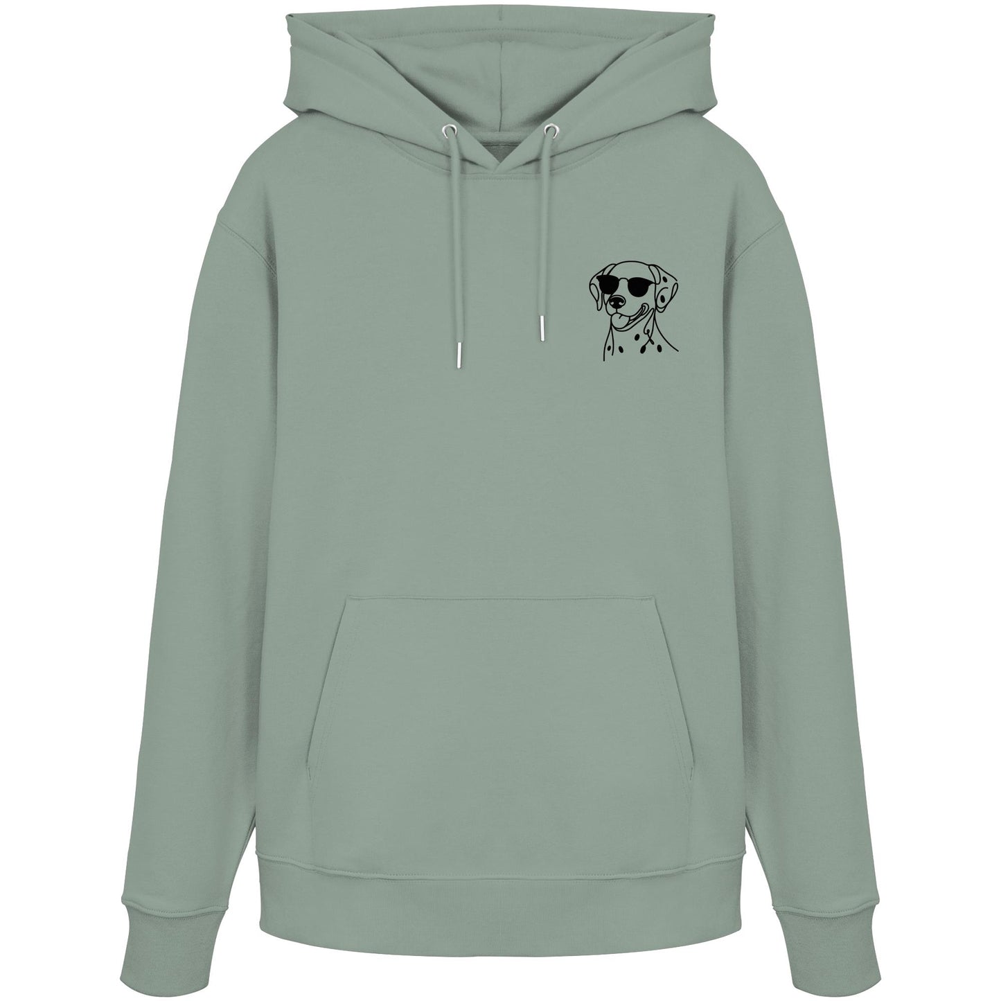 Line Art - Cooler Dalmatiner - Organic Hoodie