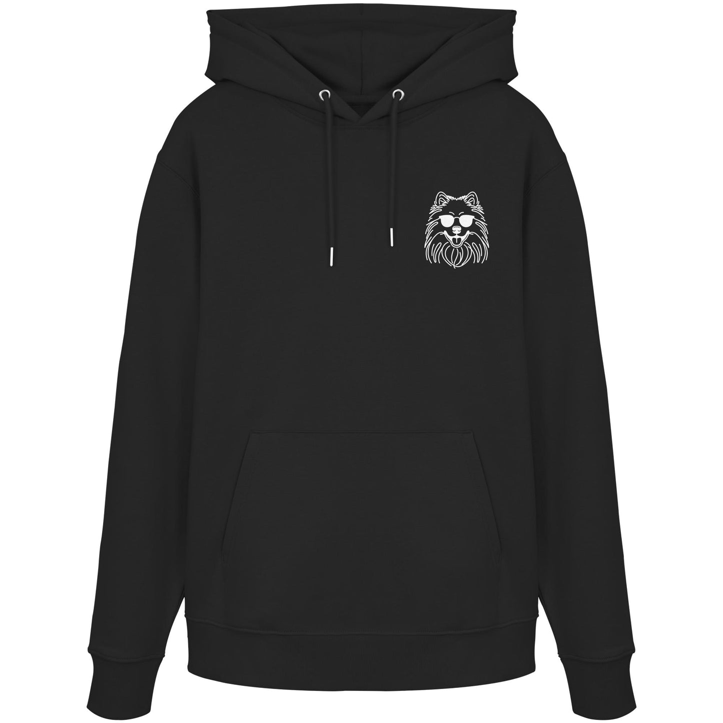 Line Art - Cooler Wolfsspitz - Organic Hoodie
