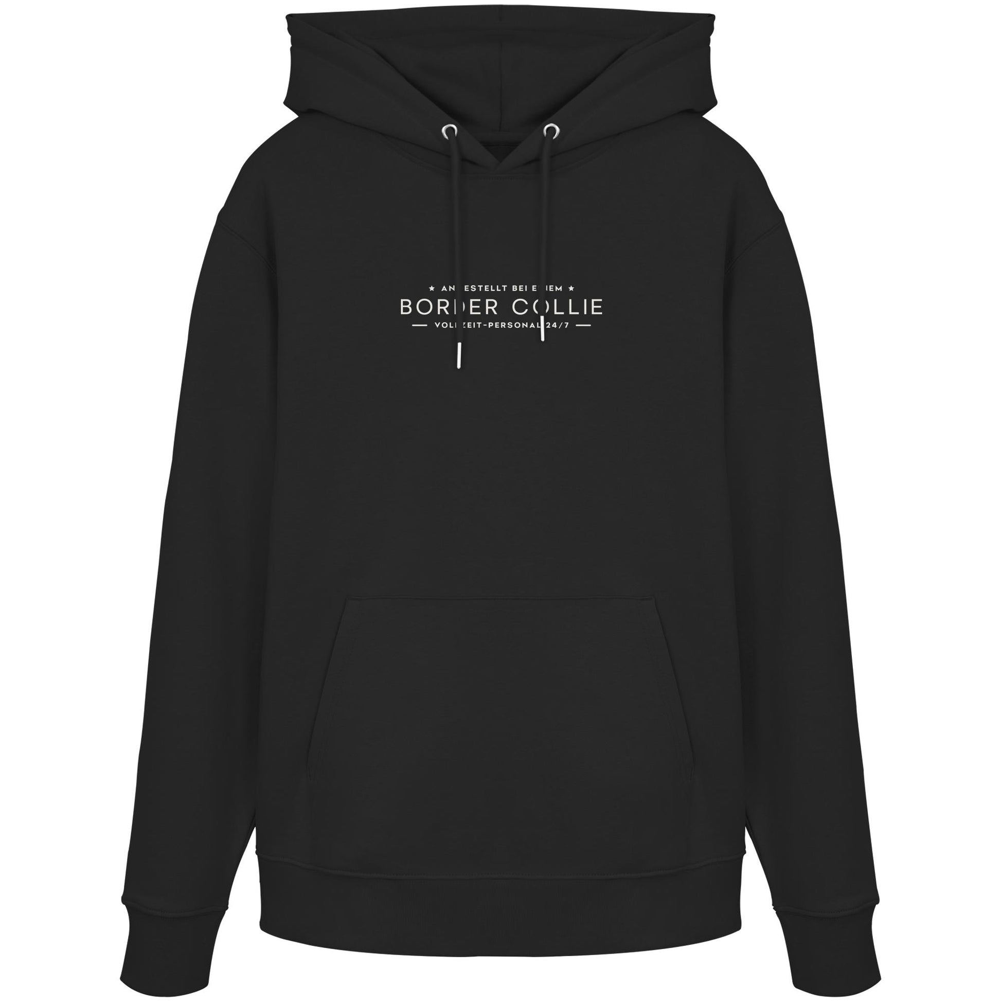 Vollzeit-Personal - Border Collie - Organic Hoodie