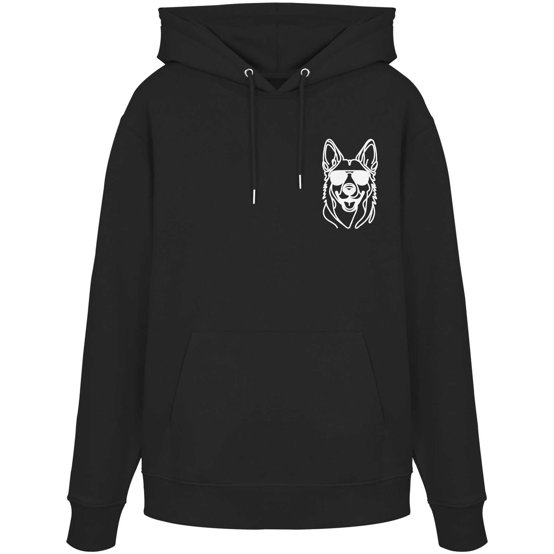 Line Art - Cooler Holländischer Schäferhund - Organic Hoodie