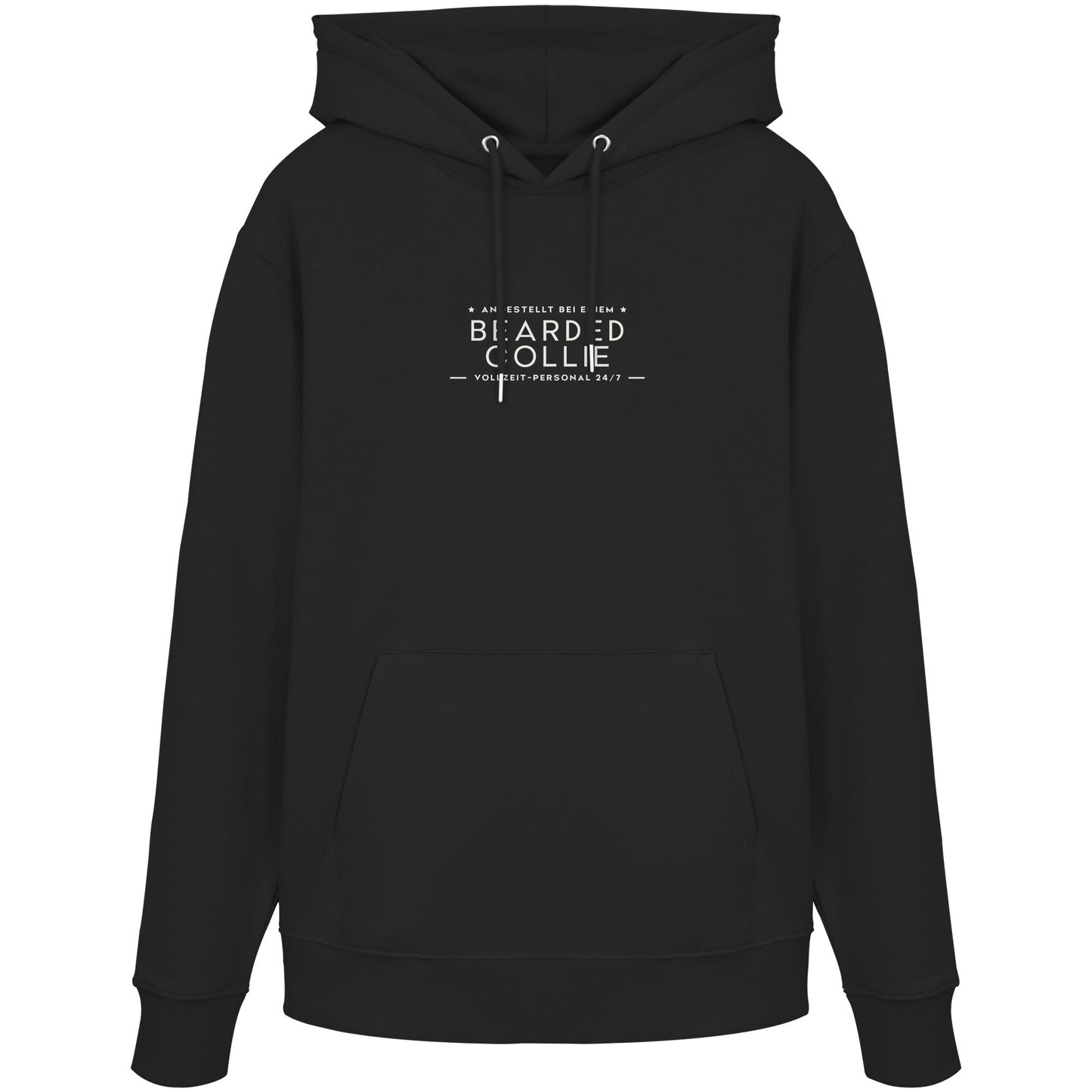 Vollzeit-Personal - Bearded Collie - Organic Hoodie