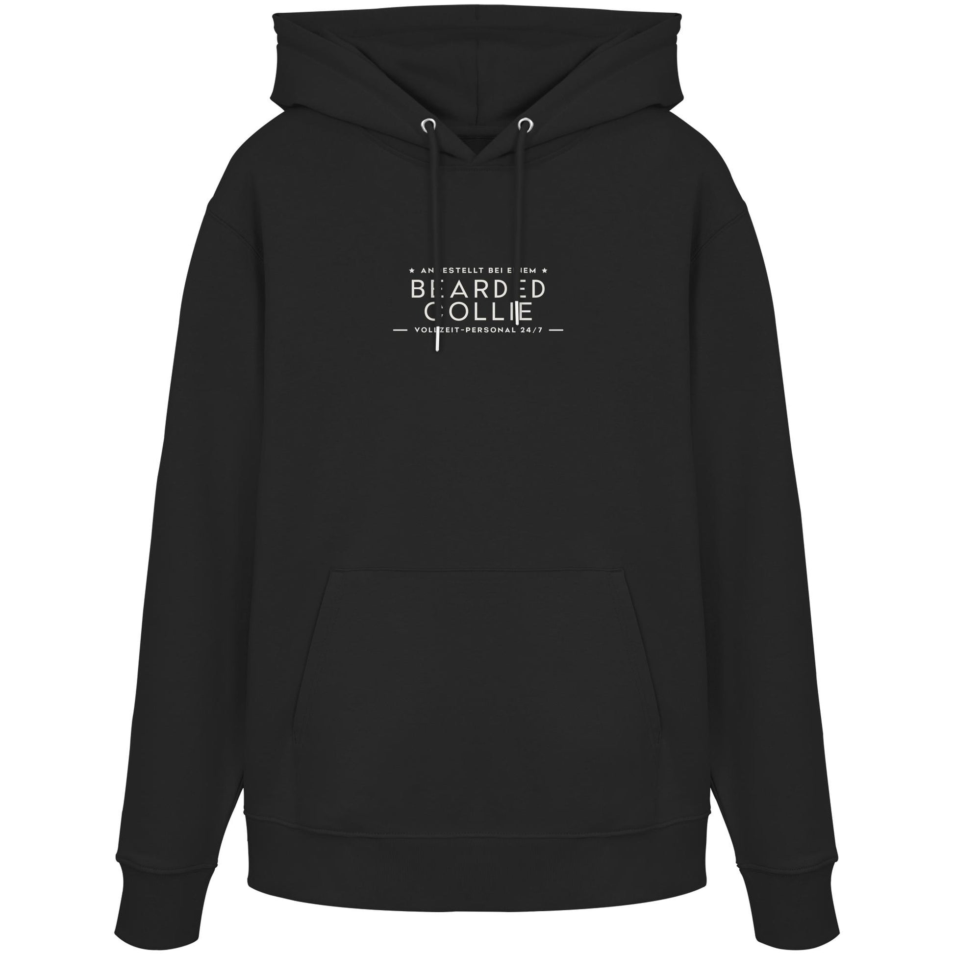 Vollzeit-Personal - Bearded Collie - Organic Hoodie