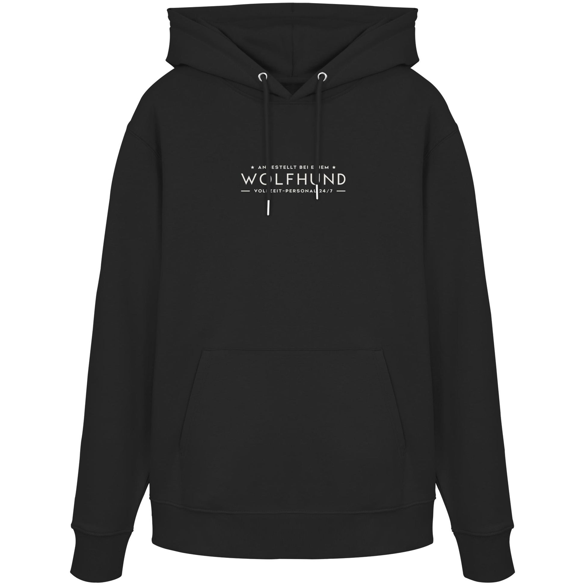 Vollzeit-Personal - Wolfhund - Organic Hoodie
