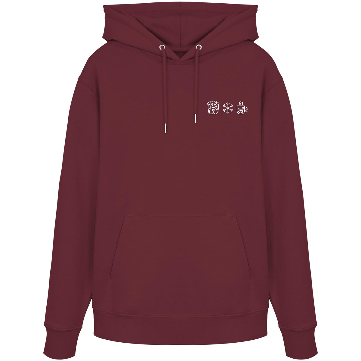 Shar-Pei - Schneeflocke Glühwein - Organic Hoodie