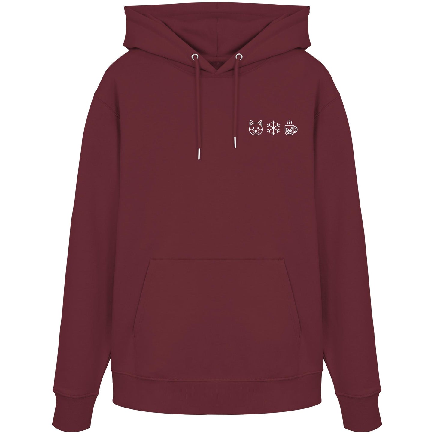 Shiba Inu - Schneeflocke Glühwein - Organic Hoodie